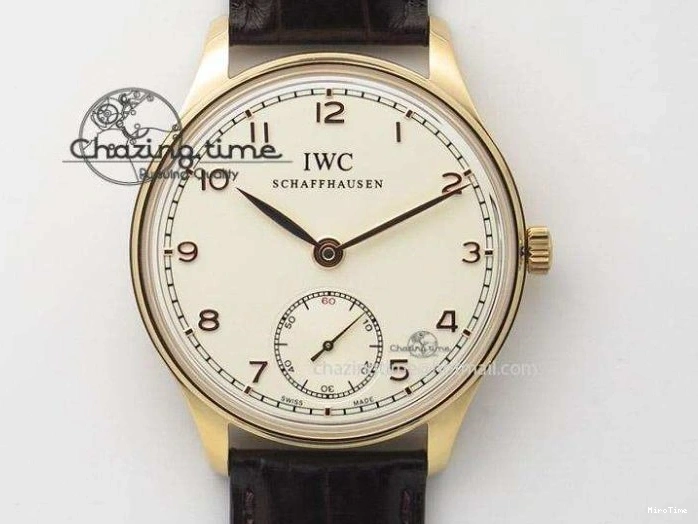 MIROTIME 0310 Portuguese Real PR IW500703 ZF 1:1 Best Edition On Black Leather Strap A Durable 7370